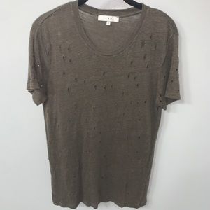 IRO Clay Linen T Shirt - Size S
